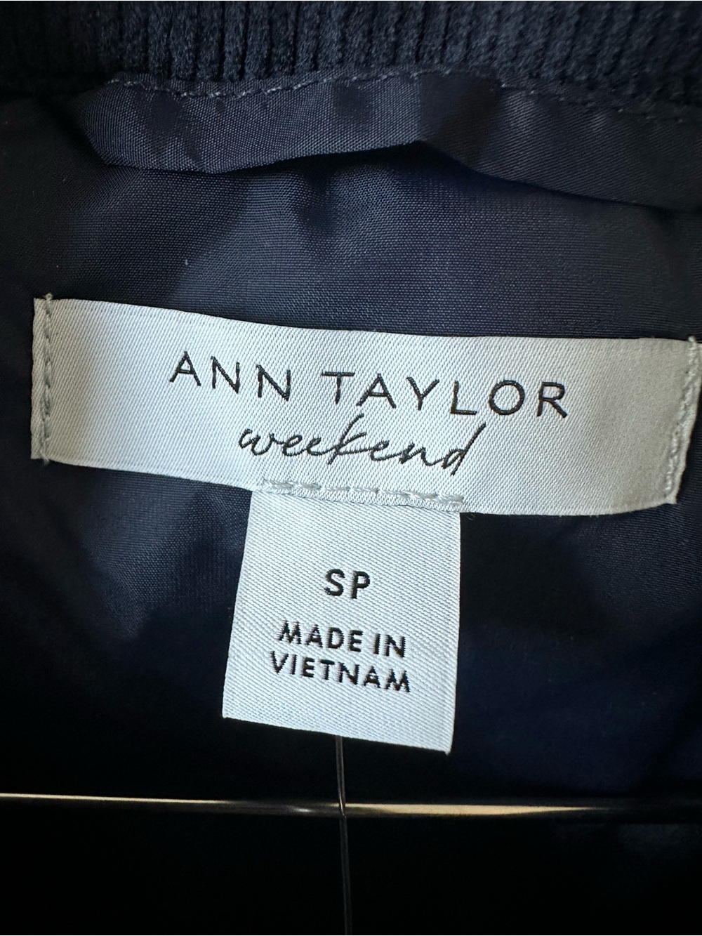 NEW Ann Taylor Weekend Quilted Jacket – Navy – Size Small Petite (SP) – NWT - Picture 3 of 9